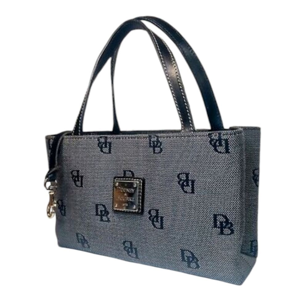 EUC Dooney and Bourke women's signature canvas small handbag purse authentic
